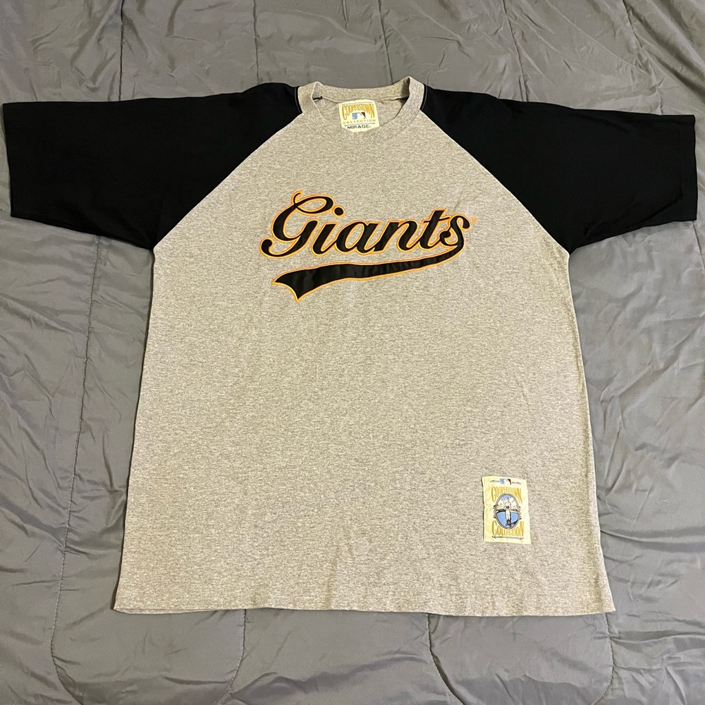 VTG Giants Willie Mays #24 Mirage Cooperstown Collection T-Shirt Size Medium